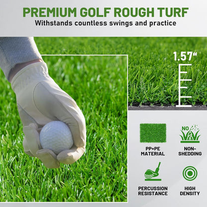 BAYINBULAK Golf Hitting Mat | Replaceable Turf Golf Mats Outdoor & Indoor Practice