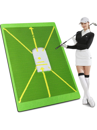 Golf Swing Mat Replaceable Hitting Practice Mats Outdoor & Indoor Trainer