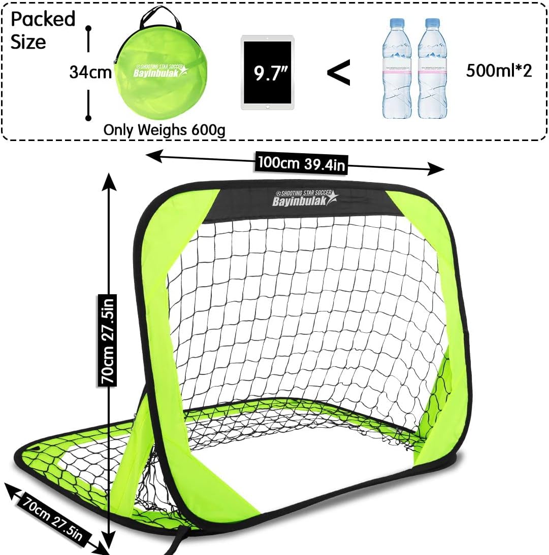 BAYINBULAK Pop Up Soccer Goal Portable Soccer Net for Backyard Training, 1 Pack