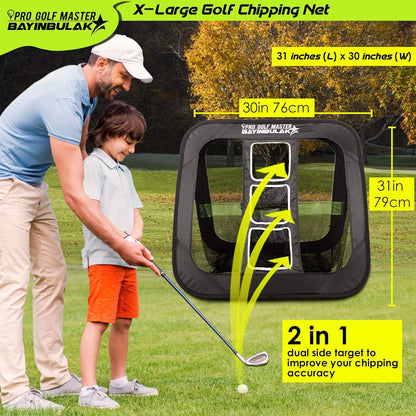 Golf Chipping Practice Net Backyard Driving Golf Accessories for Men Gift, 1 Pack