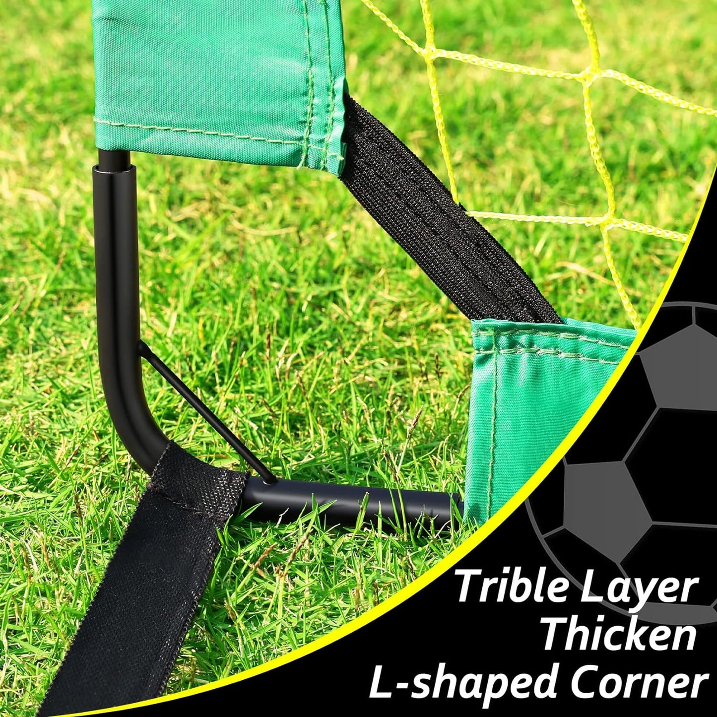 Soccer Goal Portable Soccer Net for Kids Backyard 3'x2.2', 1 Pack