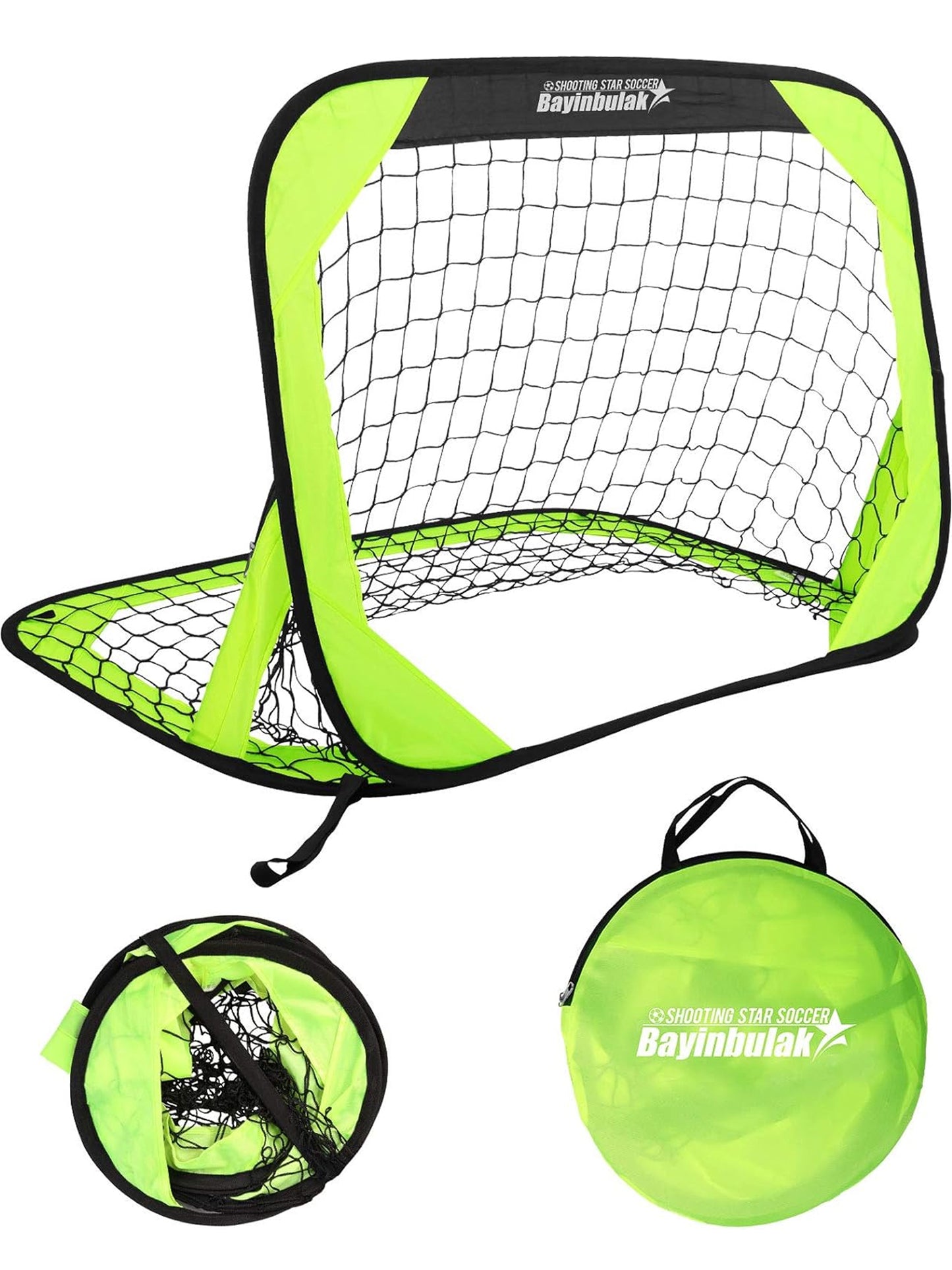 BAYINBULAK Pop Up Soccer Goal Portable Soccer Net for Backyard Training, 1 Pack